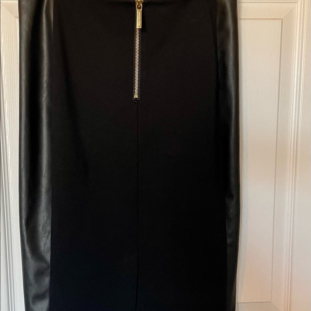 Michael Kors Vegan Leather Panel/Pencil Skirt image 3